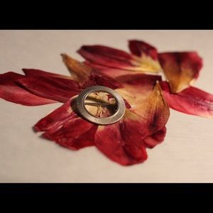 Simple silver plated pin